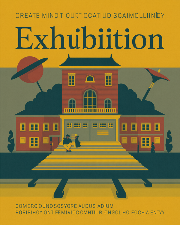 Upcoming exhibition poster