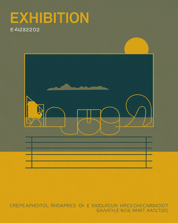 Upcoming exhibition poster