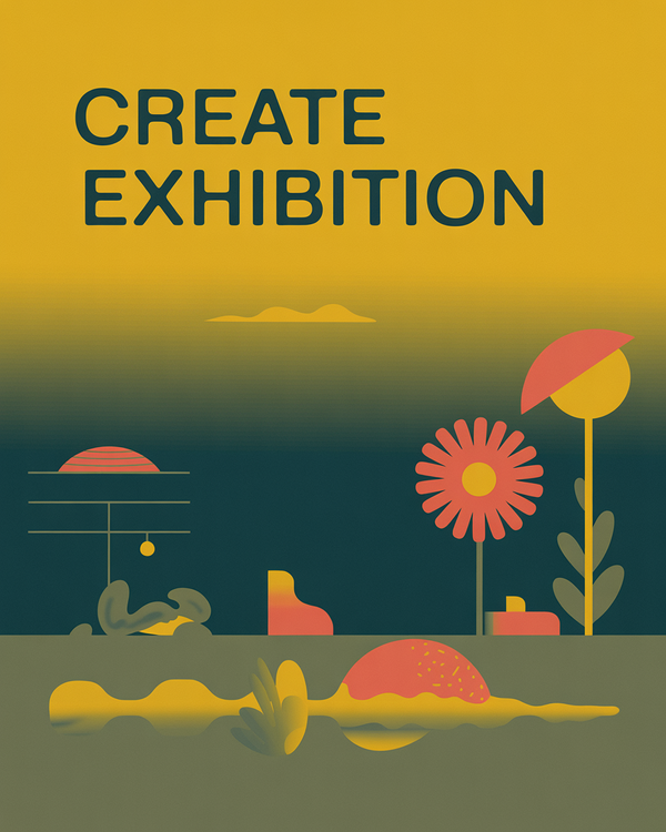 Upcoming exhibition poster