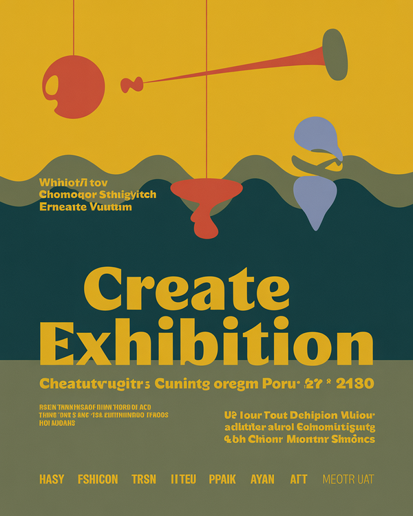 Upcoming exhibition poster